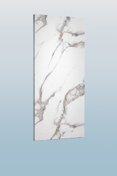 PVC/SPC Marmer Plaat Ultra Mat Calacatta Gold Waterbestendig Wandpaneel – 270x120cm 3mm