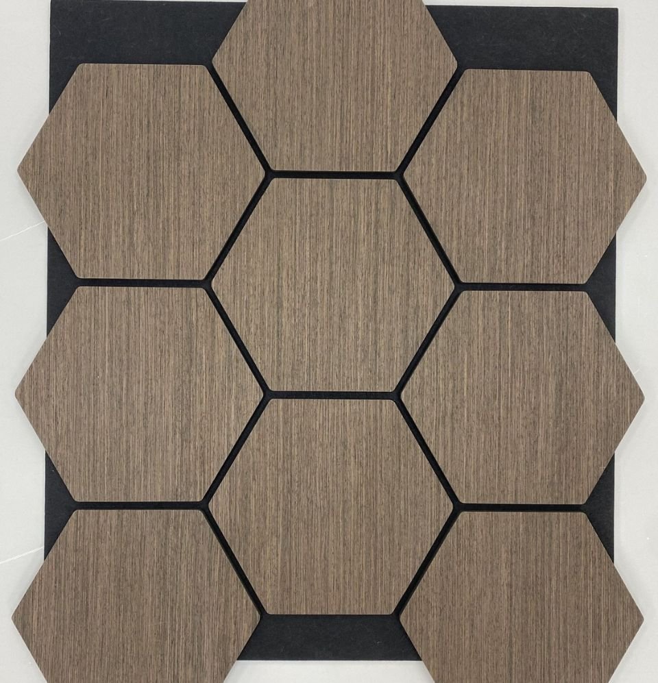 Hexagon Paneel Smoke 80x60cm