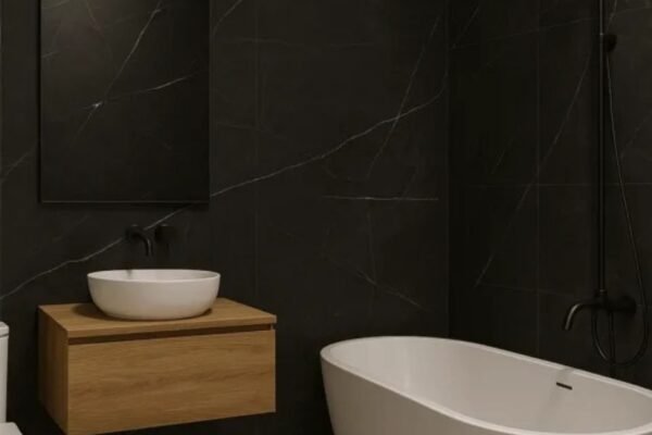 Obsidian Vein – 4 mm Premium Wandpaneel (122×280 cm)