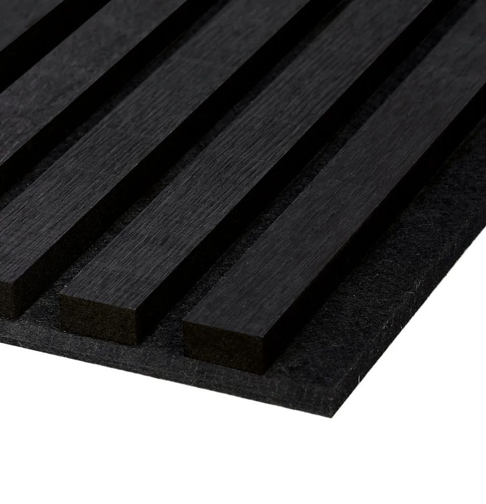 Akoestische Paneel Zwart Oak 260x60cm
