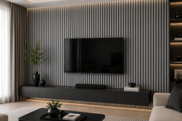 Akoestisch Paneel Silver Grey 260x60cm