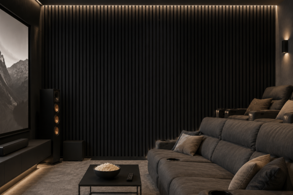 Akupanel 260x60cm Black Classic