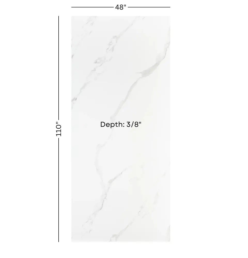 PVC Wandpaneel | Calacatta Wit