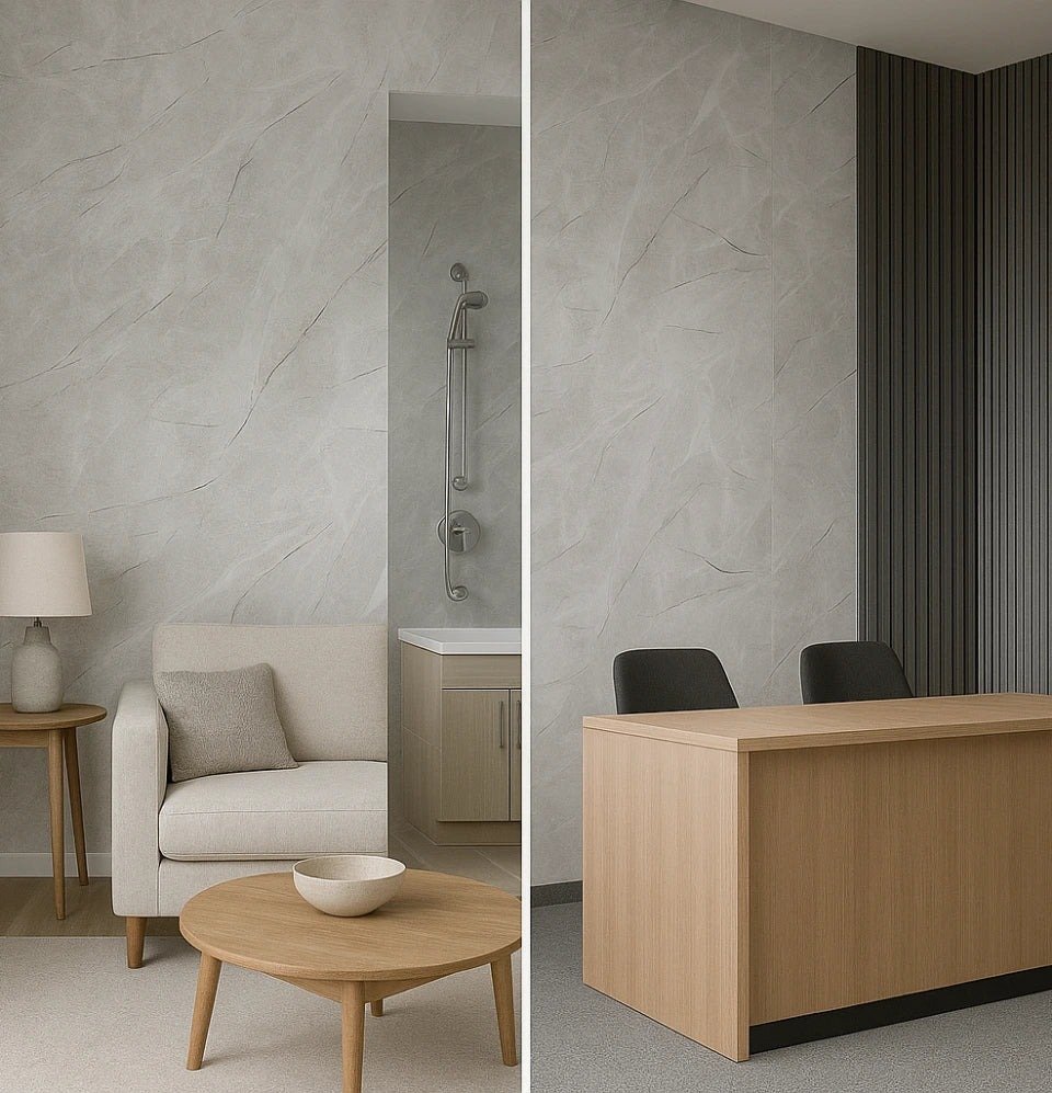 PVC Wandpaneel | Grijs Marmer