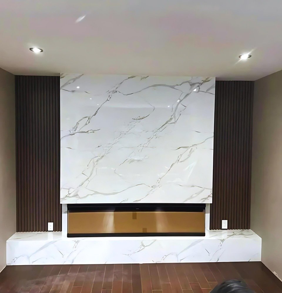 PVC-wandpaneel | Witte Calacatta Trente