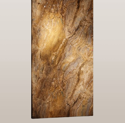 #6 SPC Wandpaneel Aurelio Bruin Marmerlook Hoogglans – 120x280x0,3 cm