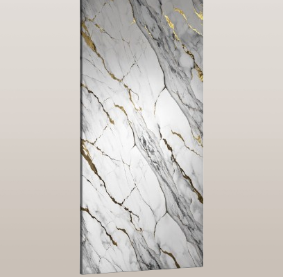 PVC/SPC Marmer Plaat Hoogglans | Millionaire Gold Waterbestendig Wandpaneel – 280x122cm 3mm